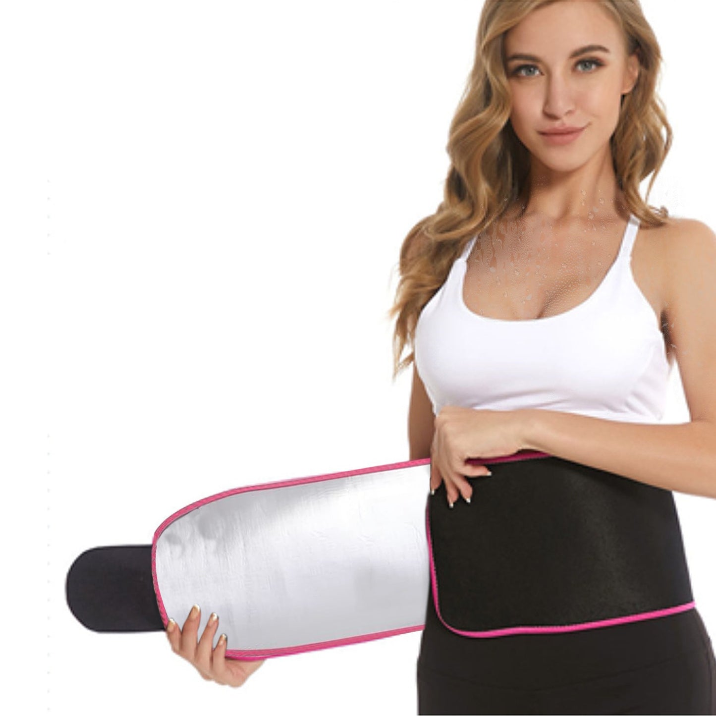 Waist Trimmer Belt Weight Loss Sweat Slim Wrap Fat Burning Straps For Women Men Body Shapper